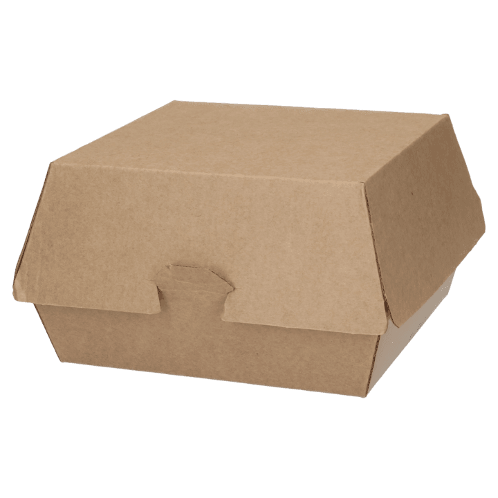 41190 Hamburgerbox Well4Food Papper Brun -300 fp - Bild 1