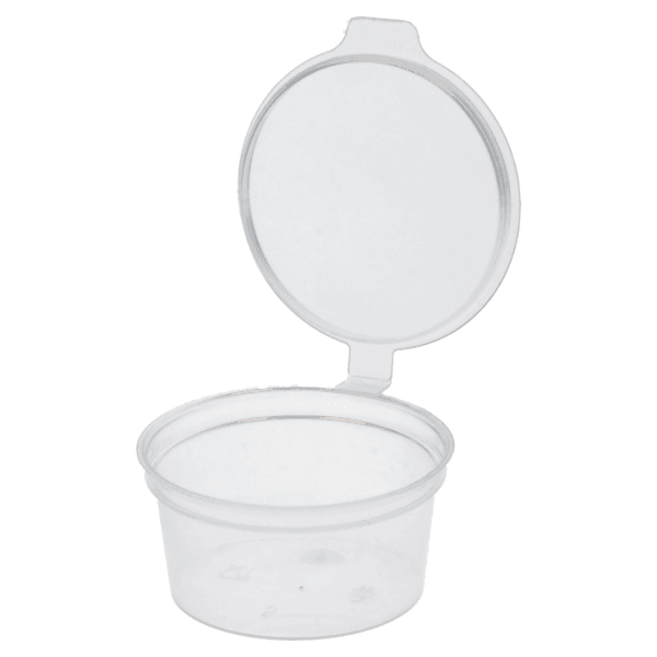 60ml Dressingbägare PP Klar inkl. Lock -500 fp