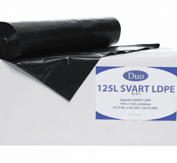 125l Säck Svart 150st/krt